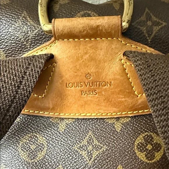Louis Vuitton Monogram Backpack in Rich Brown and Tan - Picture 3 of 16